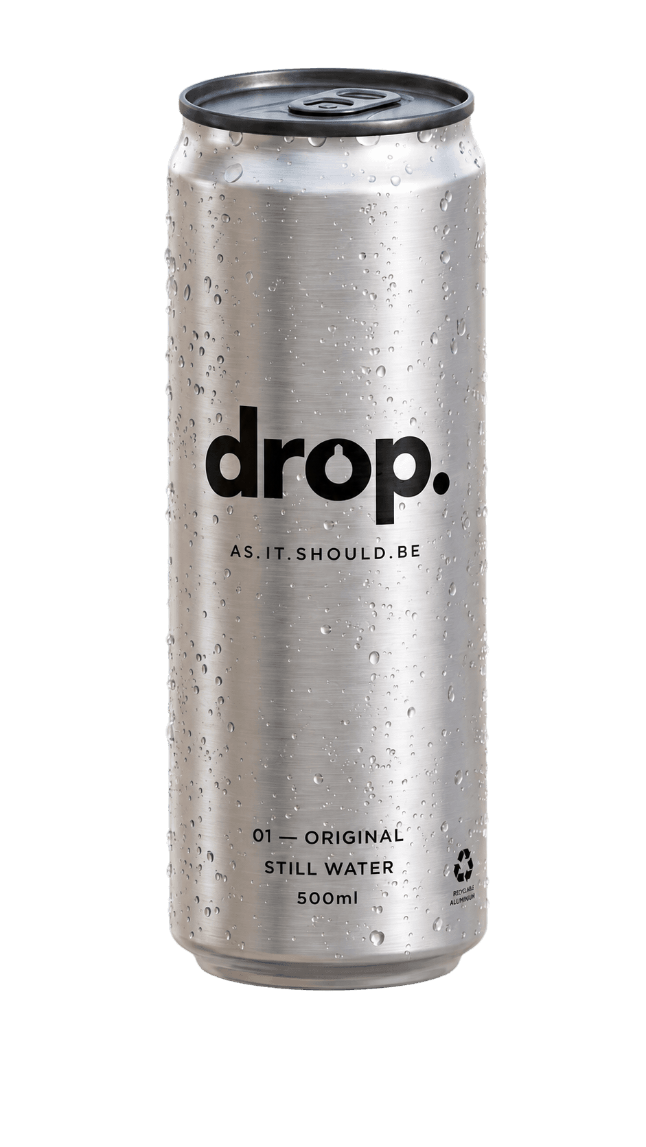 DROP still water aluminium water can
